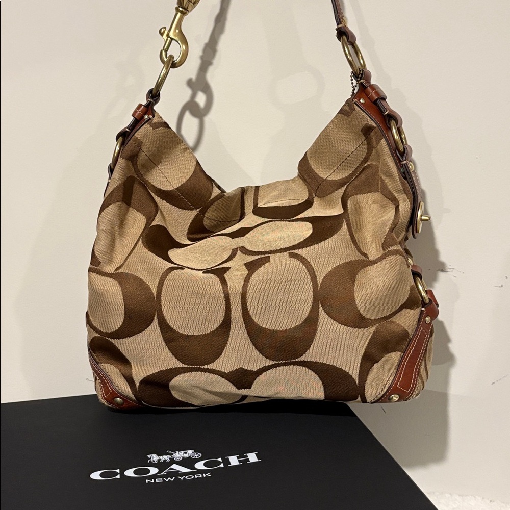 Authentic Y2K Coach Signature Hobo Bag 10620
